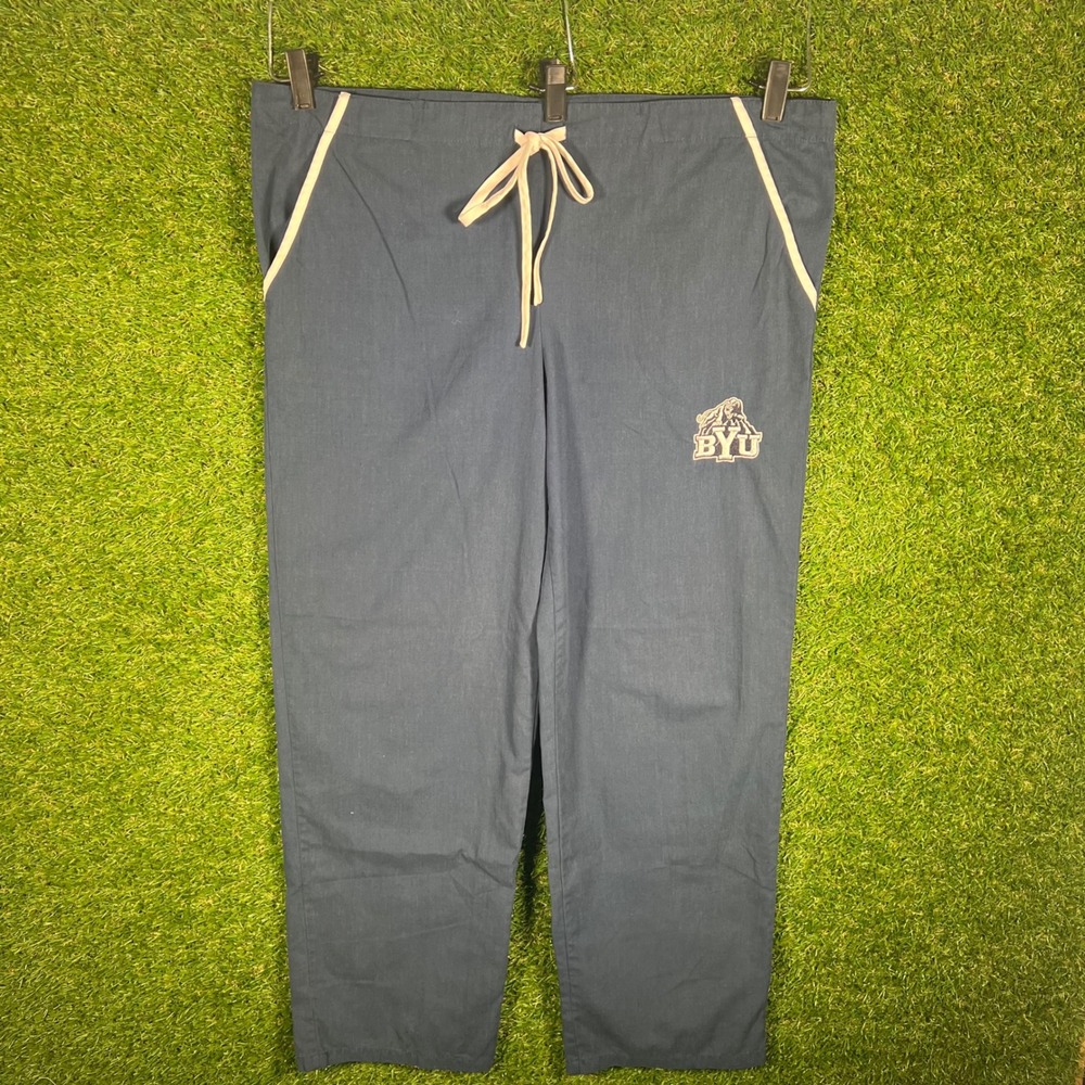 Scrub Dudz BYU Cougars Navy Blue Medical Scrub‎ Pants Small